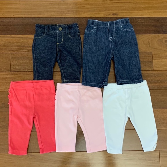 Old Navy Other - 5 pack baby girl leggings 0-3 months